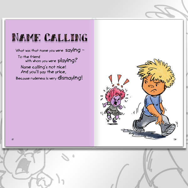 Sample Spread for 53 Rhymes: Name Calling